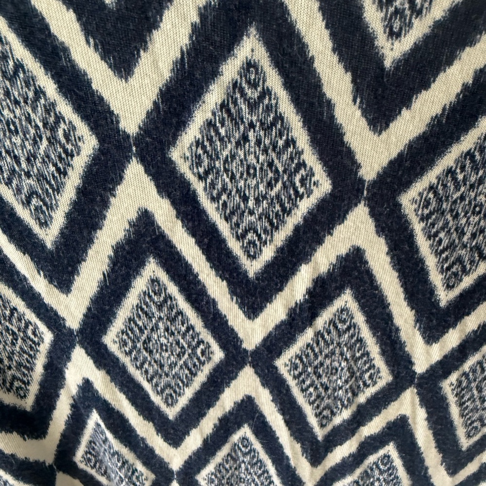 Geometric Patterned Wrap Shorts Romper - image 3